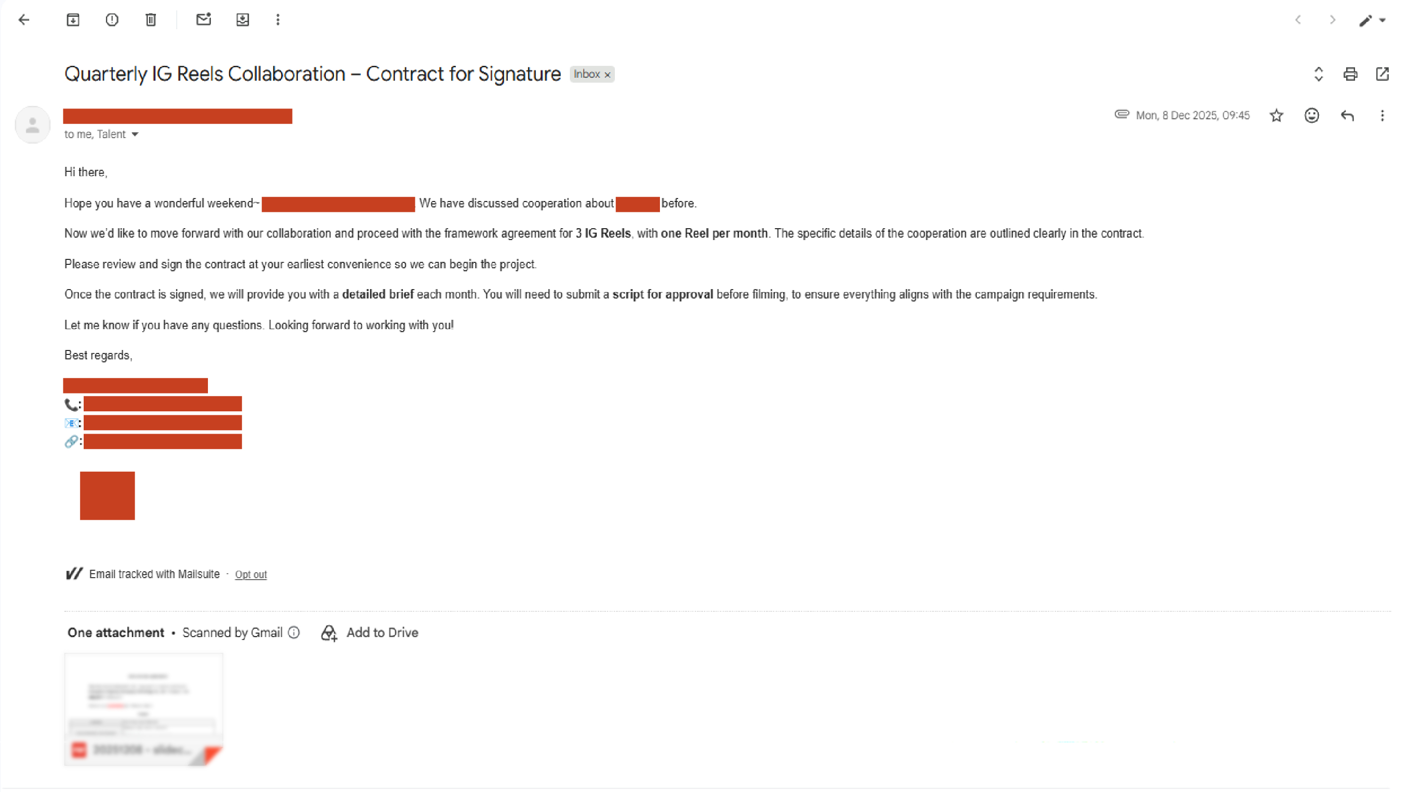 Bukti Endorse Email 1