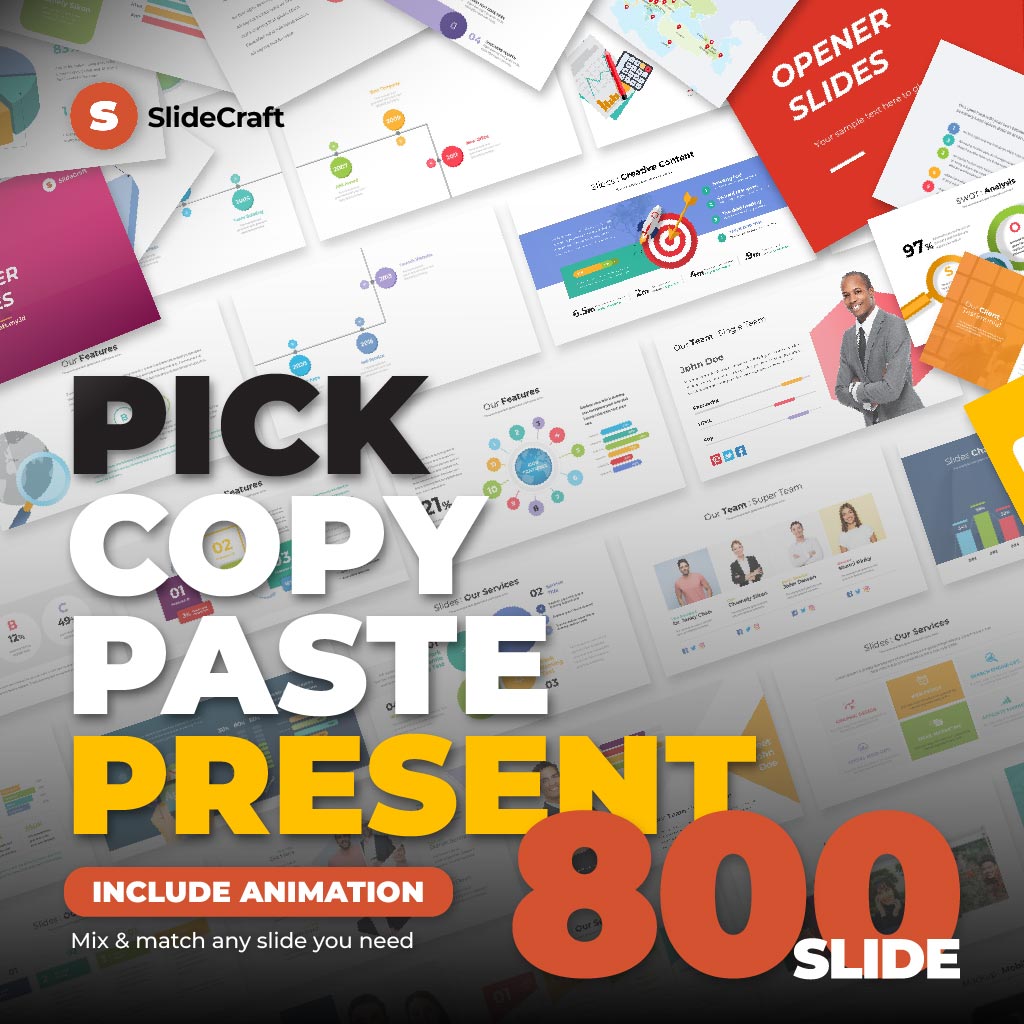 800 Animated PowerPoint Slides